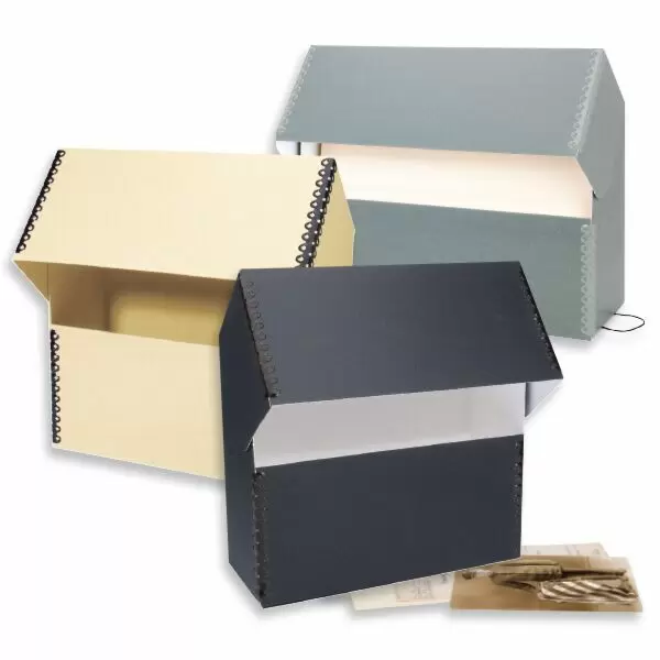 Lineco, Archival Folio Storage Box. Acid-Free, Metal Edge Boxboard