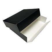 Lineco Archival Drop Front Museum Box in Black, open