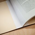 Quick Bind Tape used to attach a signature to the cover.