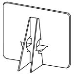 Easel Backs- Self-Stick, Double Wing
