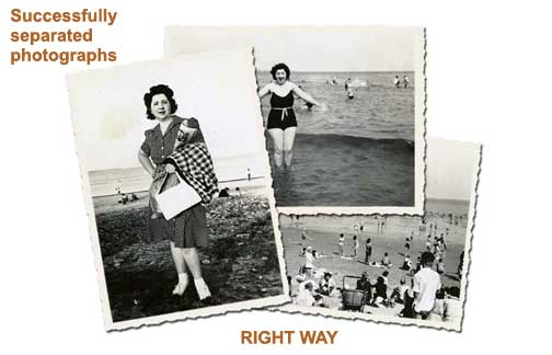 How to correctly separate 2 stuck old photos Right way to separate stuck old photographs